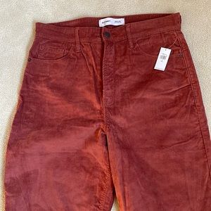 Wide Leg Extra High Waist Cords with stretch